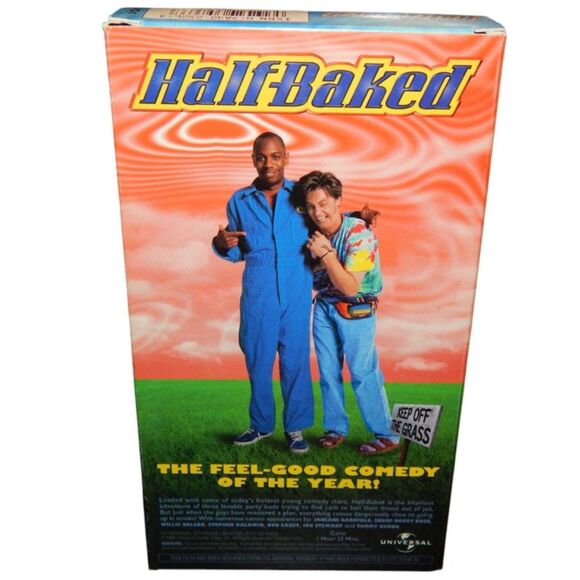 HALF-BAKED vintage VHS in original paper case Dave Chappelle Jim Breuer - Picture 3 of 6